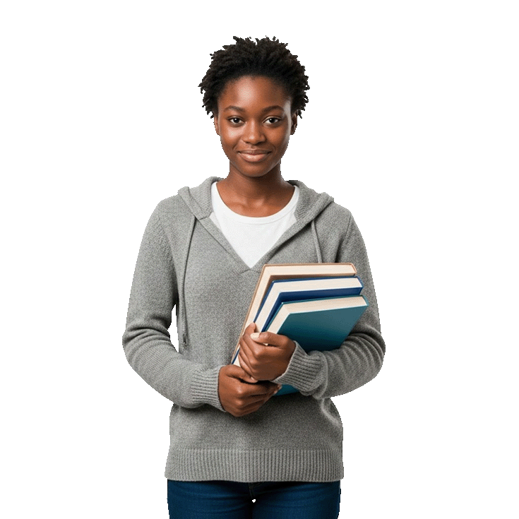 young-black-woman-holding-books-ready-for-education-and-learning-free-png